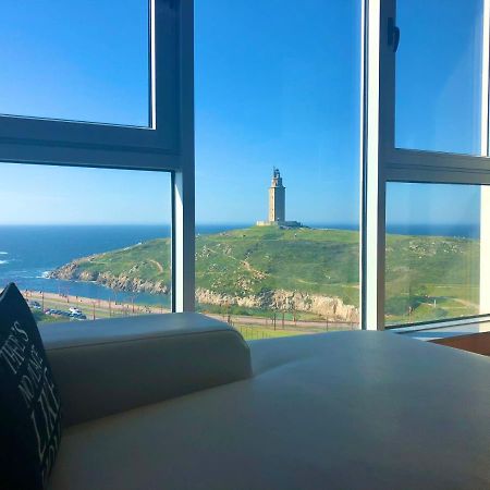 Parking, Vistas Al Mar Y Tres Habitaciones A Coruña Zewnętrze zdjęcie